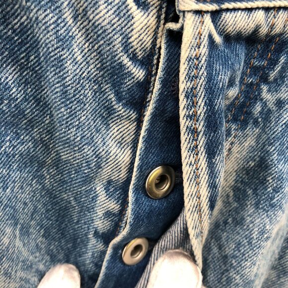 Gap 90s Loose Jeans Mens 33x32 Button Fly Blue Light Wash Cotton Relaxed Baggy - Picture 5 of 10